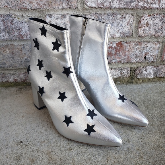 RAYE Silver star ankle boots - Picture 4 of 7